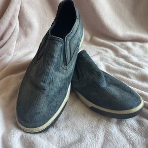 UGG canvas boat shoes